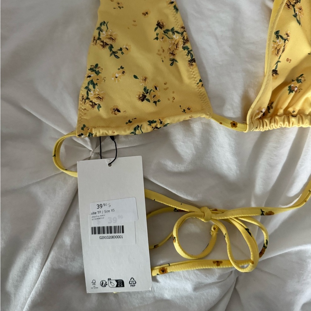 Zara Floral Yellow Bikini Set - Picture 4 of 6